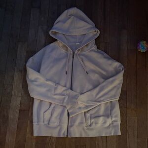 Old Navy Men's Light Gray Zip-Up Sweater